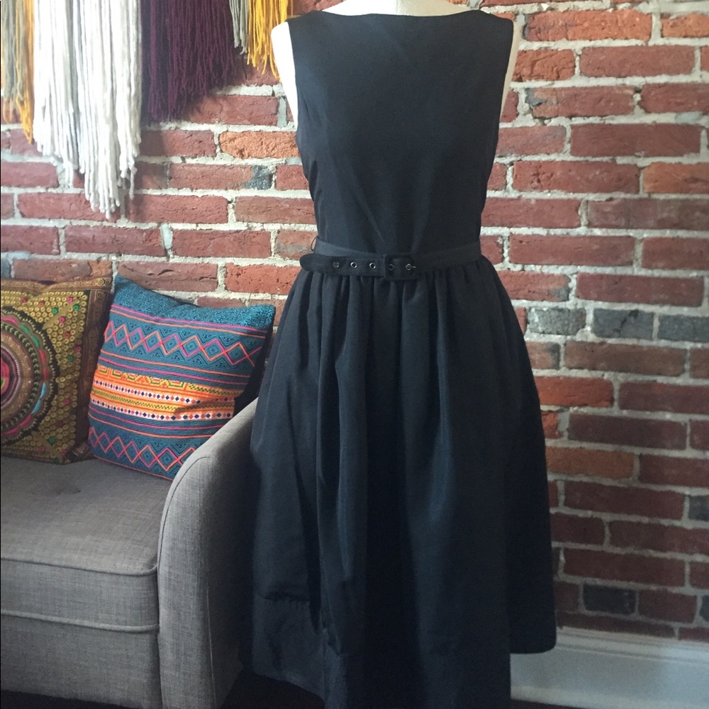 Isaac Mizrahi for Target Black A-line dress